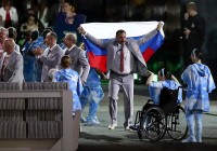 Белорусская команда пронесла флаг России на открытии Паралимпиады
